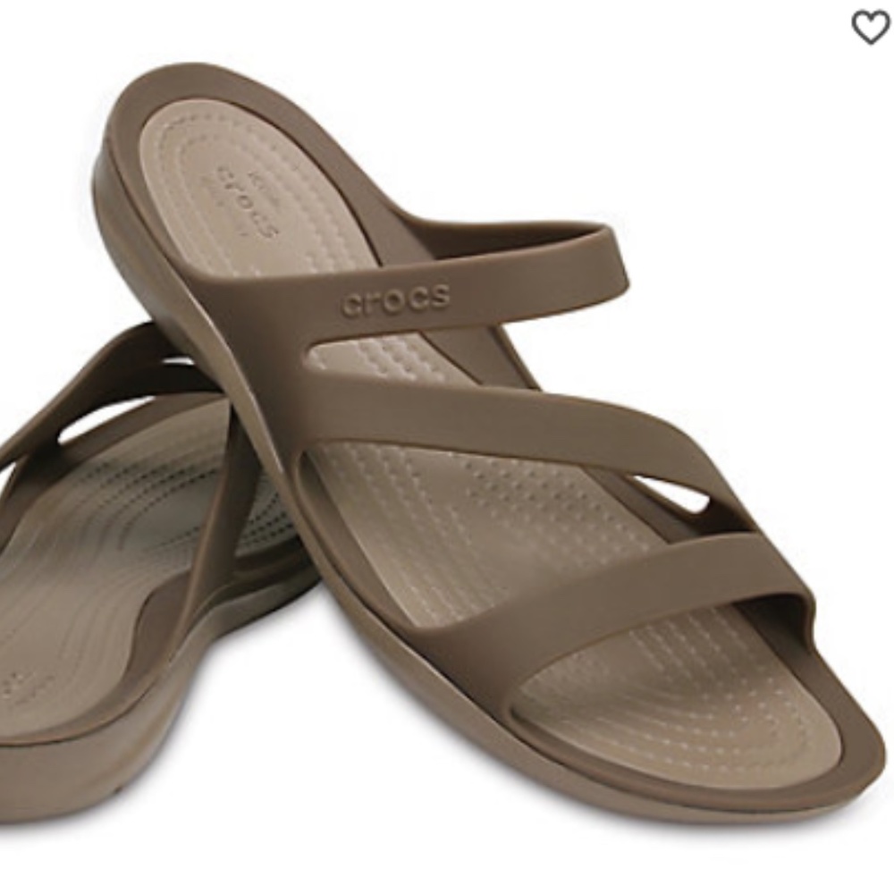 NWT Crocs Swiftwater Sandal, Walnut, Sz 8